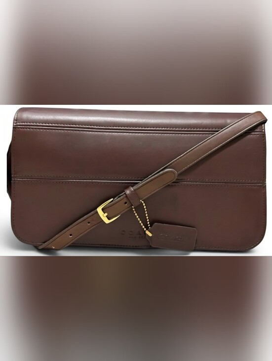 Coach Handbags - Coach 1997 Tribeca Convertible Clutch, Leather, Vintage Y2K, Crossbody - Vintage